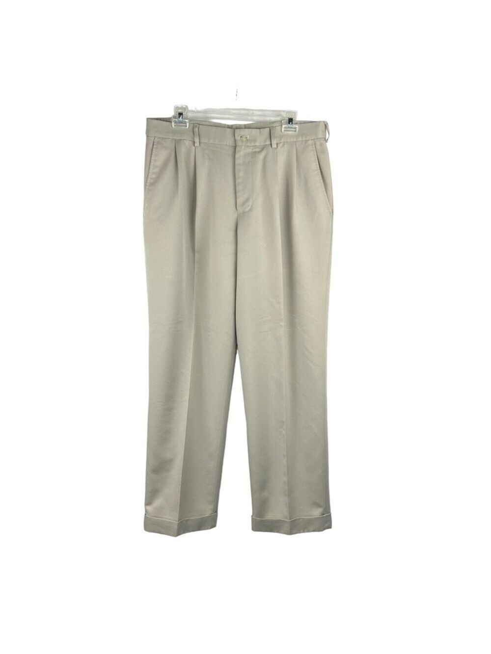 Euc-van Heusen Pleated front, Pockets, Relaxed, Classic-Fit, Dress Pants 33X30